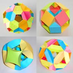 4 origami paper BALLs